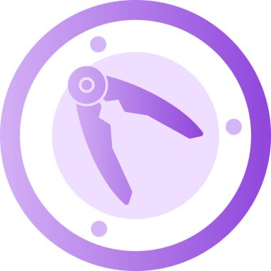 Pusula. Web simgesi basit tasarım