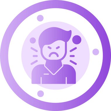 Kızgın yüzlü kızgın adam.