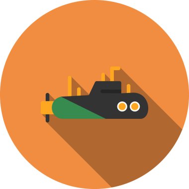 kargo gemisi simgesi, basit vektör çizimi