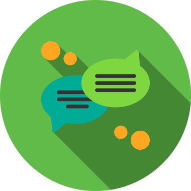 Sohbet mesajı. Basit resimleme