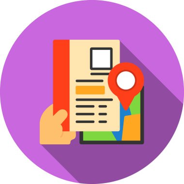 Harita konumu vektör simgesi