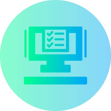 Bilgisayar. Web simgesi basit illüstrasyon