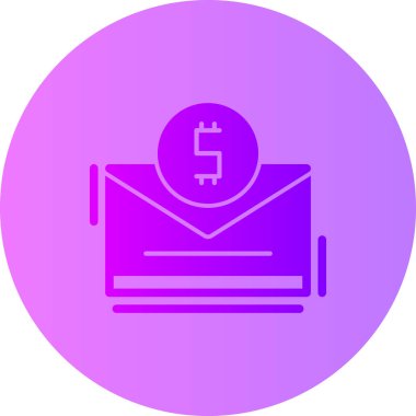 Zarf simgesinin vektör illüstrasyonu