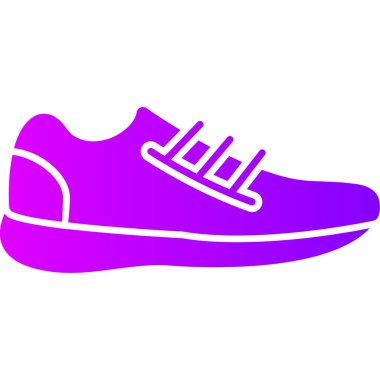 spor ayakkabı ikonu vektör illüstrasyonu