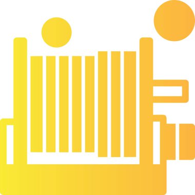 Barkod Web simgesi basit illüstrasyon