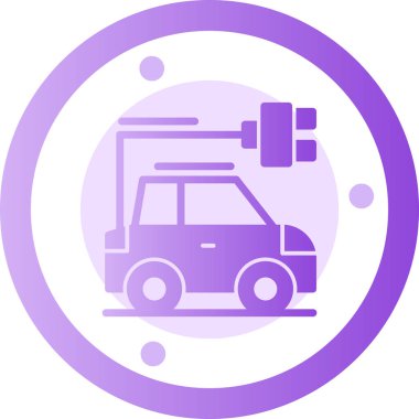 - Araba. Web simgesi basit illüstrasyon