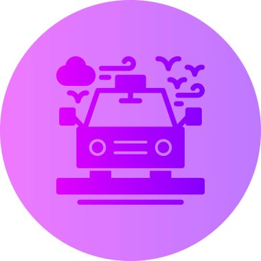 - Araba. Web simgesi basit illüstrasyon