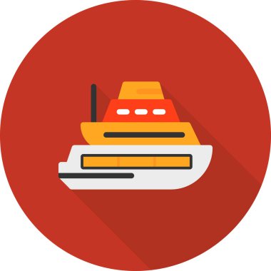 Gemi simgesi vektör illüstrasyonu