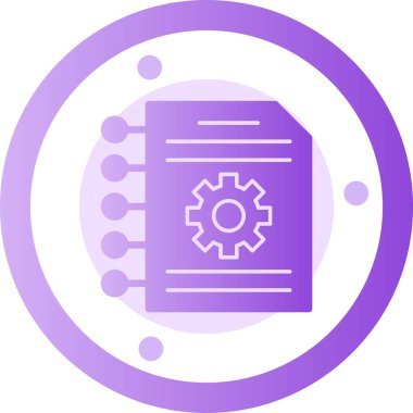 Belge modern simgesinin vektör illüstrasyonu