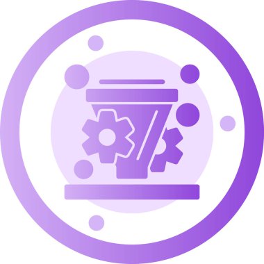 Teçhizat Web simgesi basit illüstrasyon