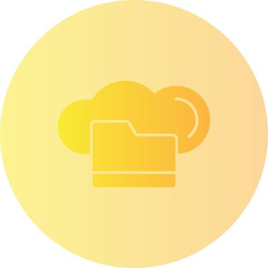 Bulut simgesi vektör illüstrasyonu