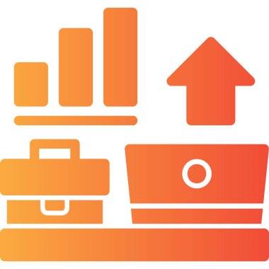 iş grafiği vektör simgesi