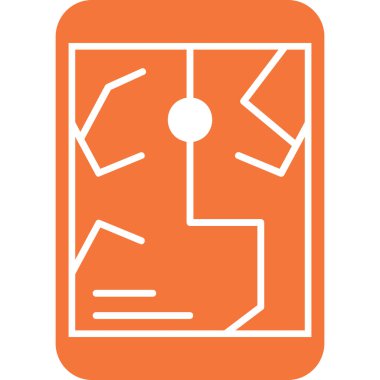 Modern simgenin vektör illüstrasyonu