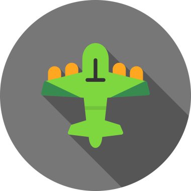 Uçak. Web simgesi basit illüstrasyon