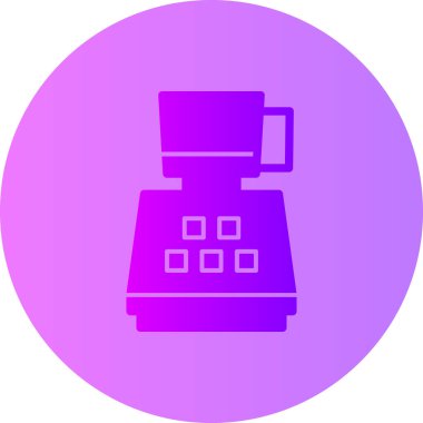 kahve makinesi simgesini, vektör çizim