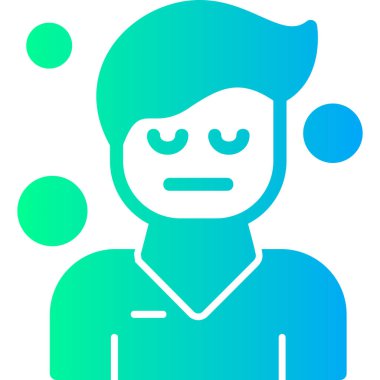 Beyaz arkaplanda izole edilmiş soru simgesi olan erkek kafası rengi. vektör.