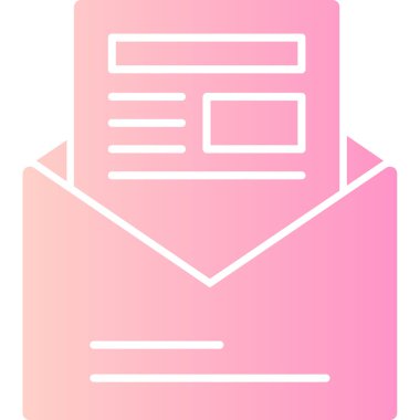 e-posta mektup simgesi ana hat biçiminde