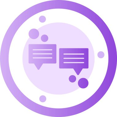 Mesaj var. Web simgesi basit illüstrasyon