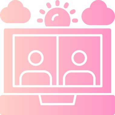 Modern simgenin vektör illüstrasyonu