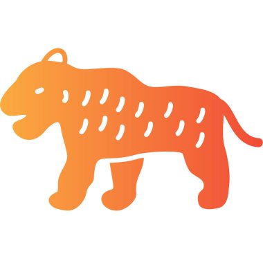 Hayvan ikonu. vektör illüstrasyonu