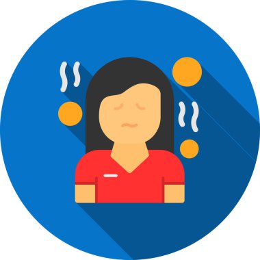 ateş vektör tasarımı ile avatar kişi