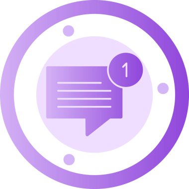 Konuşma baloncukları simgesi, vektör illüstrasyonu