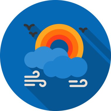 hava durumu web simgeleri basit illüstrasyon