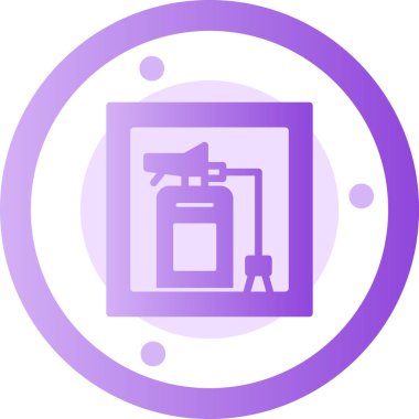 Modern bir gaz ikonunun vektör illüstrasyonu