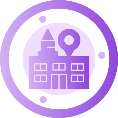 Harita. Web simgesi basit illüstrasyon