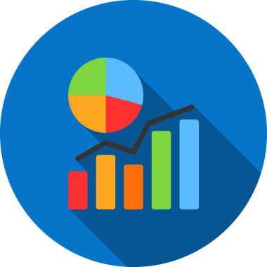 grafik ikonu vektör illüstrasyonu