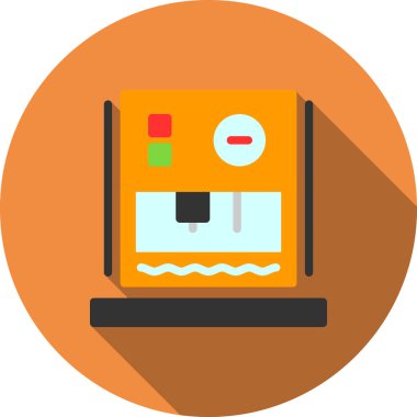 Yazıcı. Web simgesi basit illüstrasyon