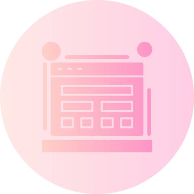 İş simgesinin vektör illüstrasyonu, simge