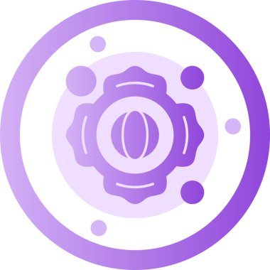 atom simgesi vektör illüstrasyonu