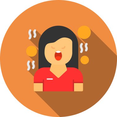 İnsanların düz simgesi, vektör illüstrasyonu