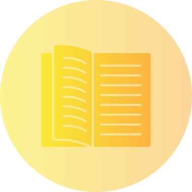 Kitap. Web simgesi basit illüstrasyon