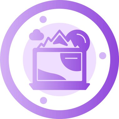 Bir kameranın vektör illüstrasyonu