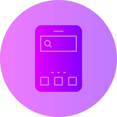 Smartphone Simgesi, vektör illüstrasyonu