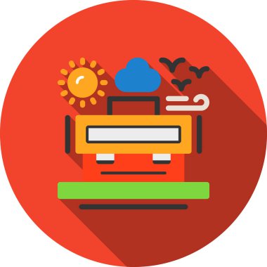 Uzun gölge, vektör, illüstrasyon içeren yazıcı düz simgesi