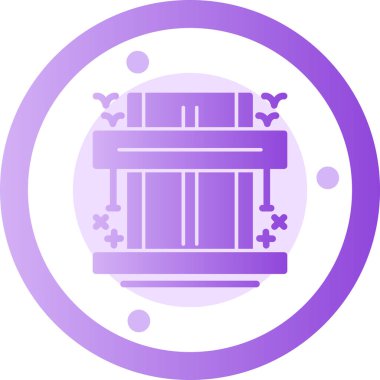 Modern binanın vektör illüstrasyonu