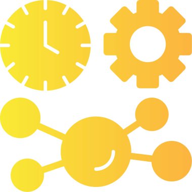 Zaman yönetimi. Web simgesi vektör illüstrasyonu