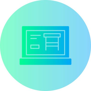 Pencere. Web simgesi basit illüstrasyon