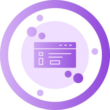 Basit tasarım, vektör illüstrasyonunun web simgesi