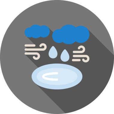 Hava durumu. Web simgesi basit illüstrasyon