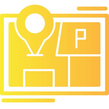 gps konum simgesi vektör çizimi