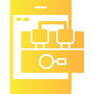 akıllı telefon simgesi vektör illüstrasyonu