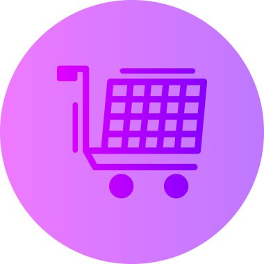 Sepet ikonu vektör illüstrasyonu