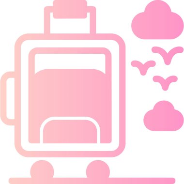 Hava kirliliği ikonu. vektör illüstrasyonu