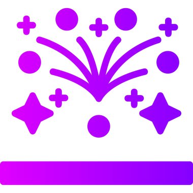 Havai fişek web simgesi basit tasarım