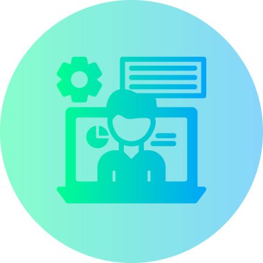 Seo simgesinin vektör illüstrasyonu