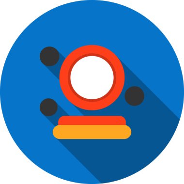 Yangın Hortumu Bağlantılı Düz Gölge, Vektör Resimleri